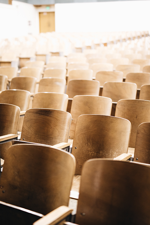 Image of empy seats in an auditorium